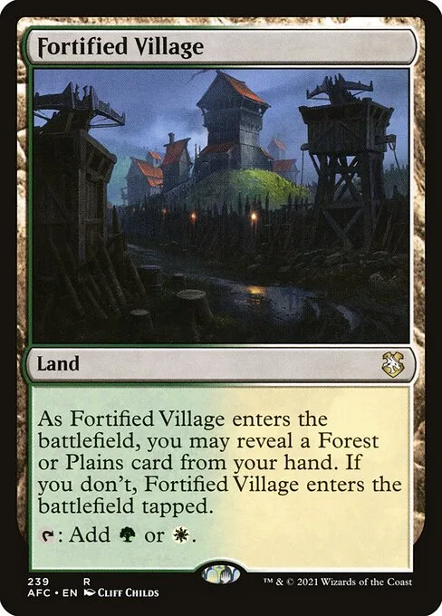 Fortified Village · Forgotten Realms Commander 239/331