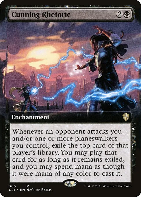 Cunning Rhetoric · Commander 2021 365/409
