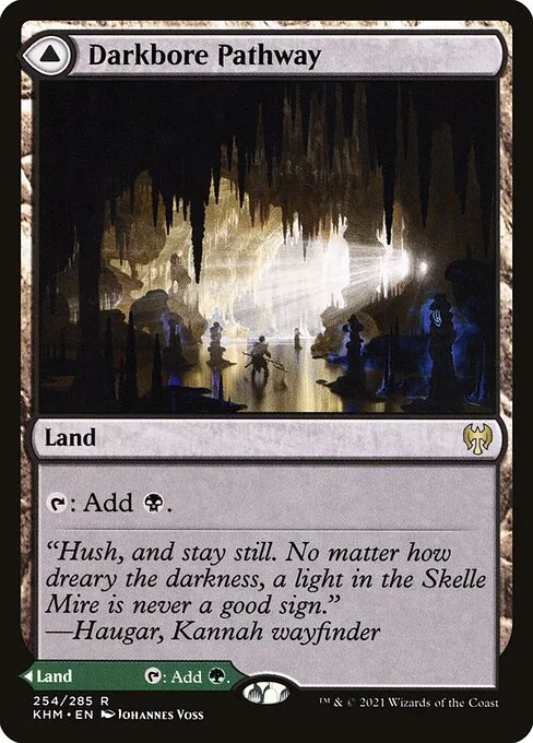 Darkbore Pathway // Slitherbore Pathway · Kaldheim 254/425