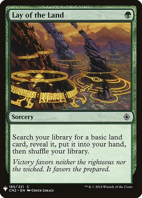Lay of the Land · The List CN2-185/5050