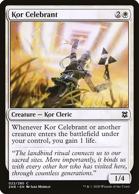 Kor Celebrant · Zendikar Rising 22/407