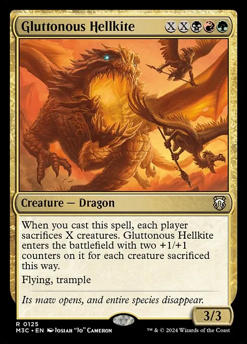 Gluttonous Hellkite · Modern Horizons 3 Commander 125/398