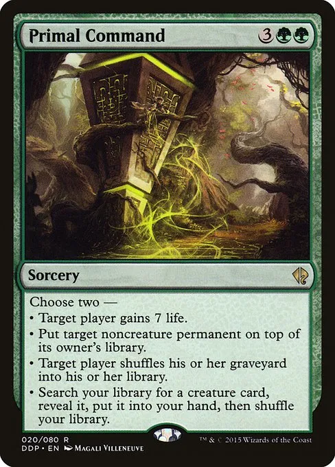 Primal Command · Duel Decks: Zendikar vs. Eldrazi 20/80