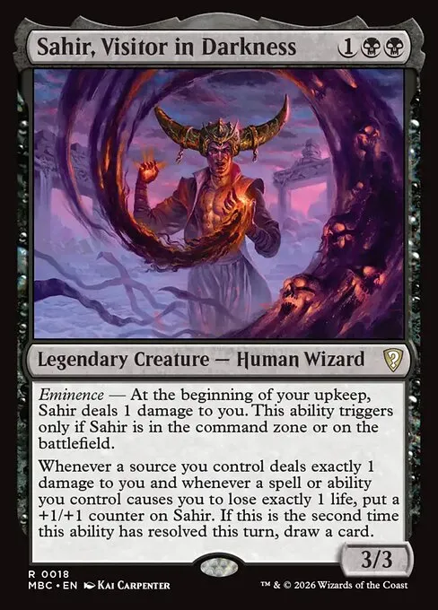 Sahir, Visitor in Darkness · Mystery Booster: Commander Edition 18/2