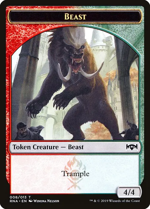Beast · Ravnica Allegiance Tokens 8/13
