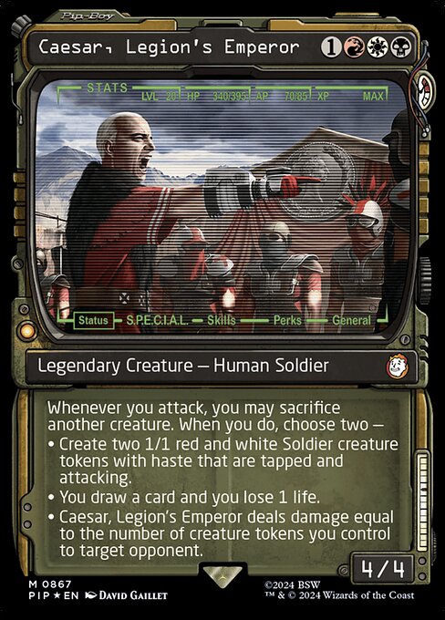 Caesar, Legion's Emperor · Fallout 867/1068