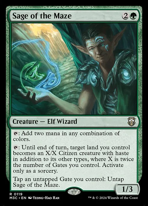 Sage of the Maze · Modern Horizons 3 Commander 119/398