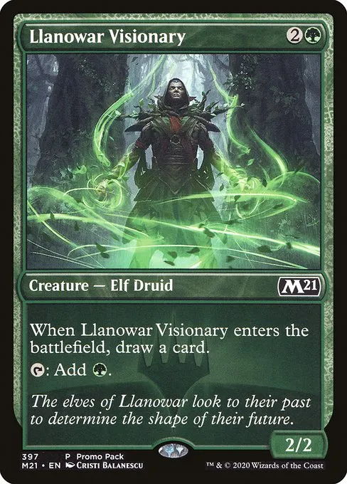 Llanowar Visionary · Core Set 2021 397/397