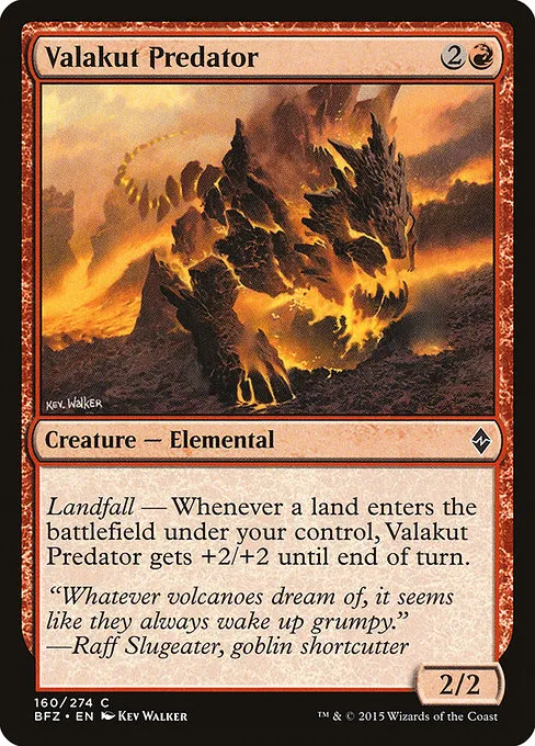 Valakut Predator · Battle for Zendikar 160/299