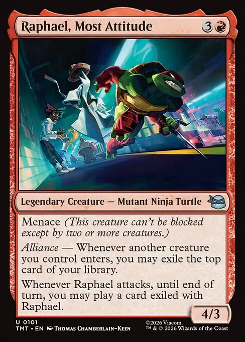 Raphael, Most Attitude · Teenage Mutant Ninja Turtles 101/320