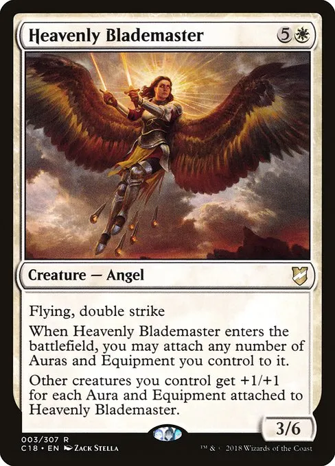Heavenly Blademaster · Commander 2018 3/307