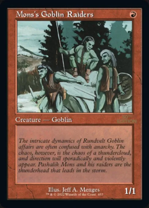 Mons's Goblin Raiders · 30th Anniversary Edition 457/594