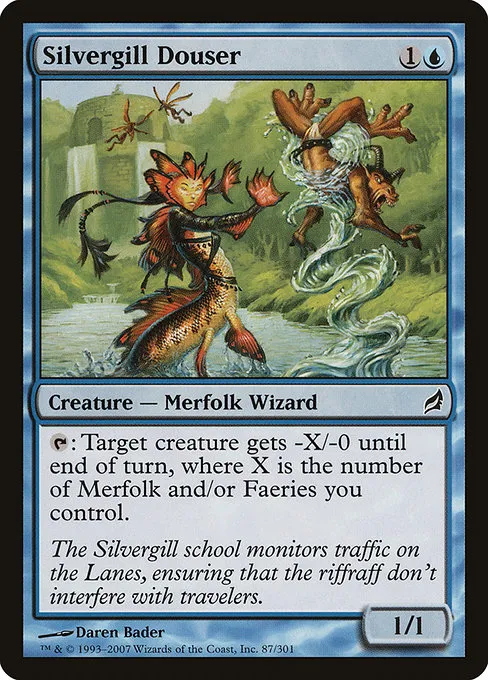 Silvergill Douser · Lorwyn 87/301