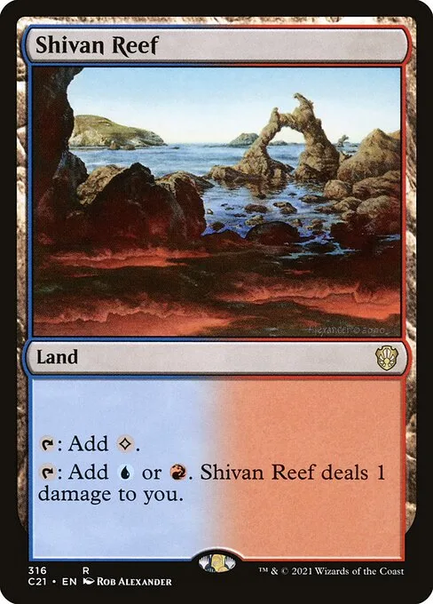 Shivan Reef · Commander 2021 316/409
