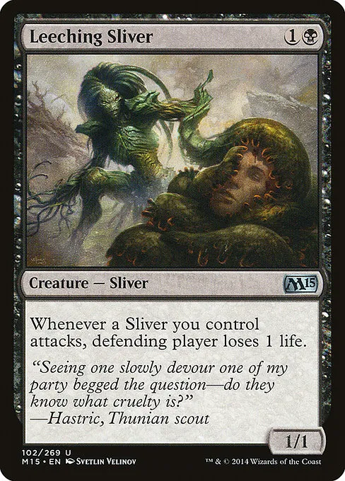 Leeching Sliver · Magic 2015 102/284