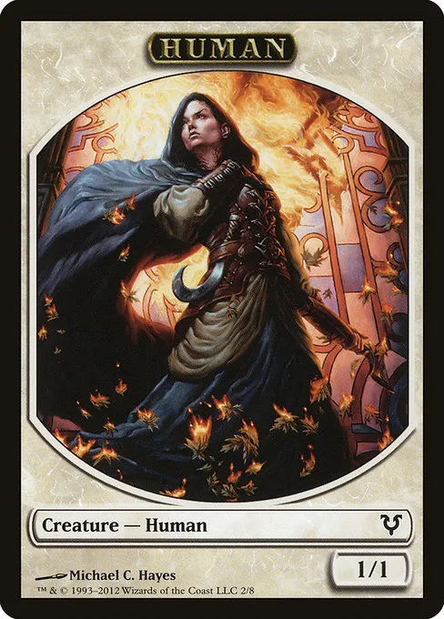 Human · Avacyn Restored Tokens 2/8