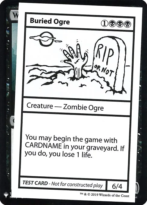Buried Ogre · Mystery Booster Playtest Cards 2019 36/121