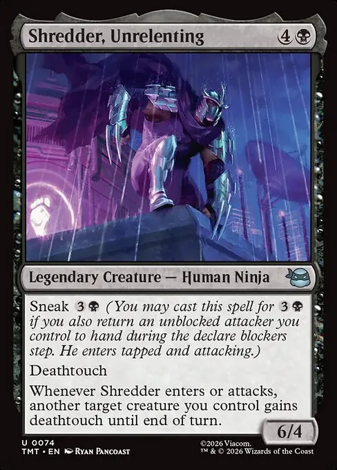 Shredder, Unrelenting · Teenage Mutant Ninja Turtles 74/320