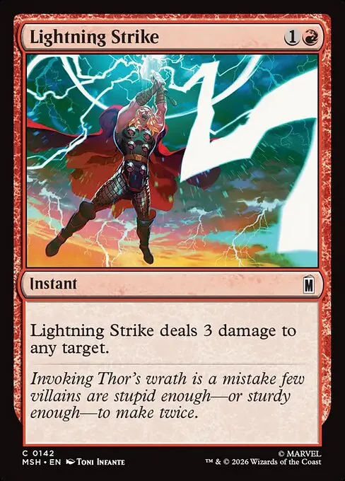 Lightning Strike · Marvel Super Heroes 142/24