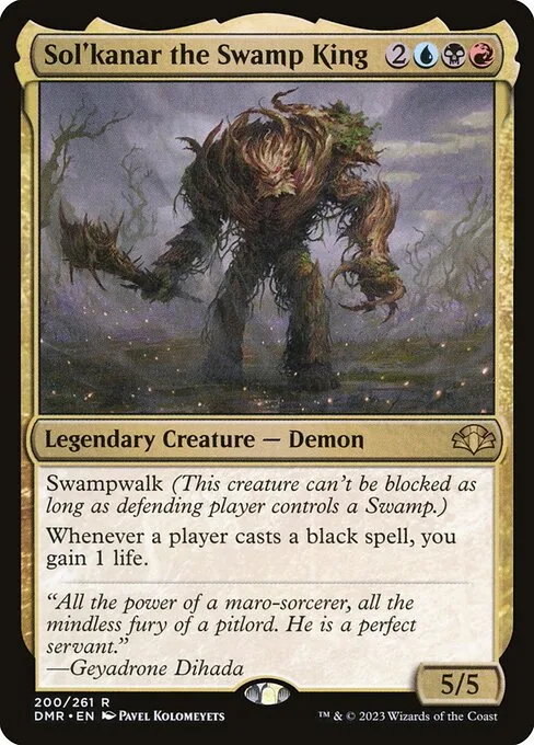 Sol'kanar the Swamp King · Dominaria Remastered 200/457