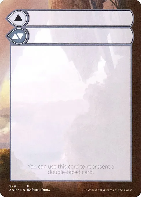 Double-Faced Substitute Card · Zendikar Rising Substitute Cards 9/9