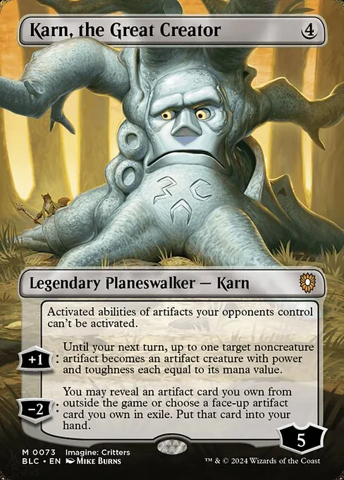 Karn, the Great Creator · Bloomburrow Commander 73/356