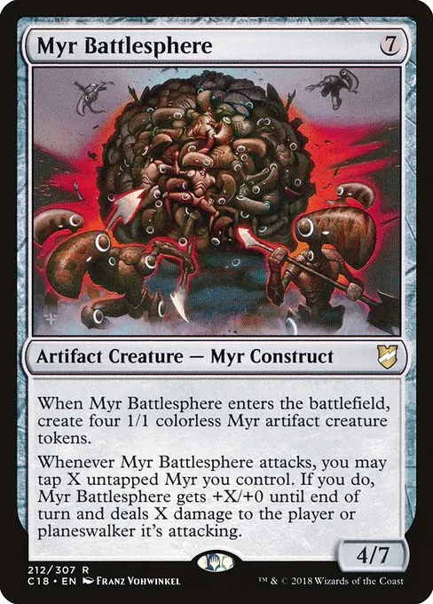 Myr Battlesphere · Commander 2018 212/307