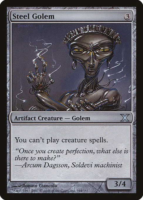 Steel Golem · Tenth Edition 344/510