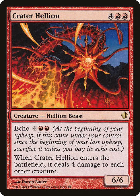 Crater Hellion · Commander 2013 104/356