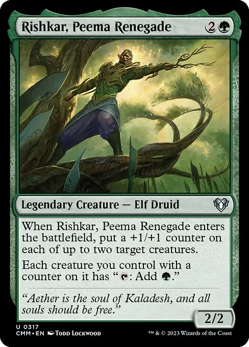 Rishkar, Peema Renegade · Commander Masters 317/1067
