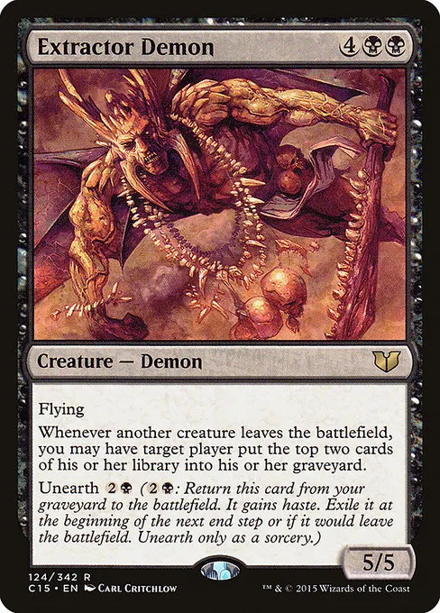 Extractor Demon · Commander 2015 124/342