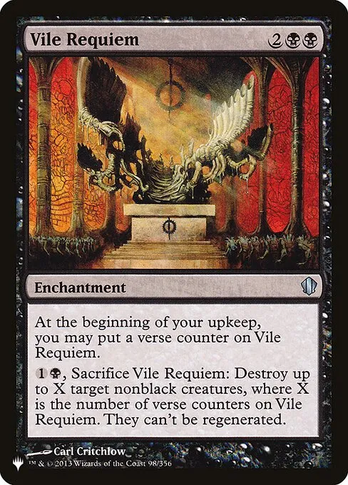 Vile Requiem · The List C13-98/5050