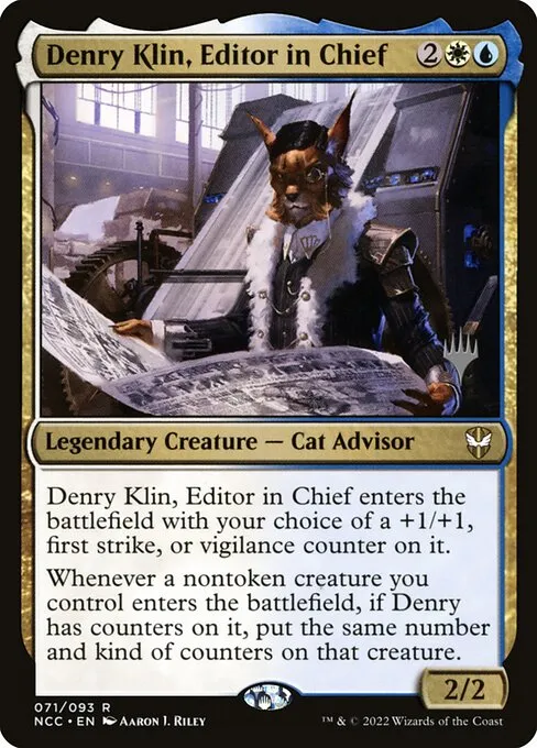 Denry Klin, Editor in Chief · New Capenna Commander Promos 71p/75
