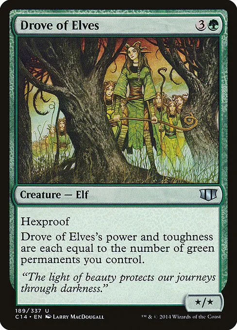 Drove of Elves · Commander 2014 189/337