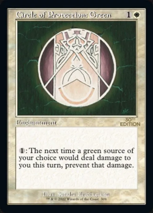 Circle of Protection: Green · 30th Anniversary Edition 309/594