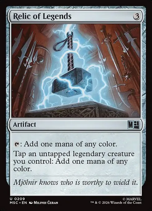 Relic of Legends · Marvel Super Heroes Commander 209/9