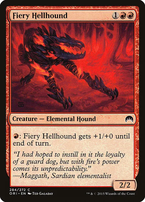 Fiery Hellhound · Magic Origins 284/288