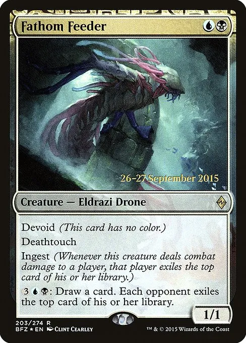 Fathom Feeder · Battle for Zendikar Promos 203s/90