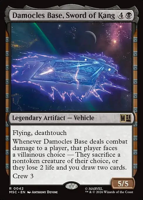 Damocles Base, Sword of Kang · Marvel Super Heroes Commander 42/9