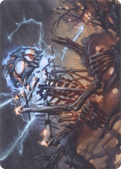 Lightning Skelemental // Lightning Skelemental · Modern Horizons Art Series 41/54