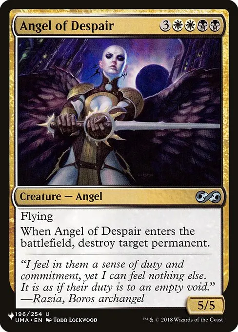 Angel of Despair · The List UMA-196/5050