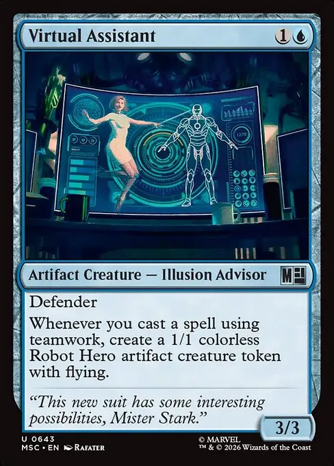 Virtual Assistant · Marvel Super Heroes Commander 643/9