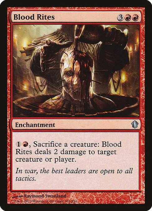 Blood Rites · Commander 2013 101/356