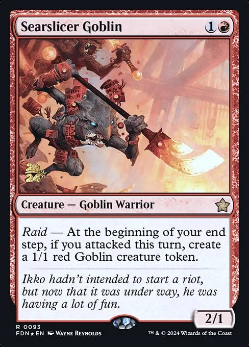Searslicer Goblin · Foundations Promos 93s/106