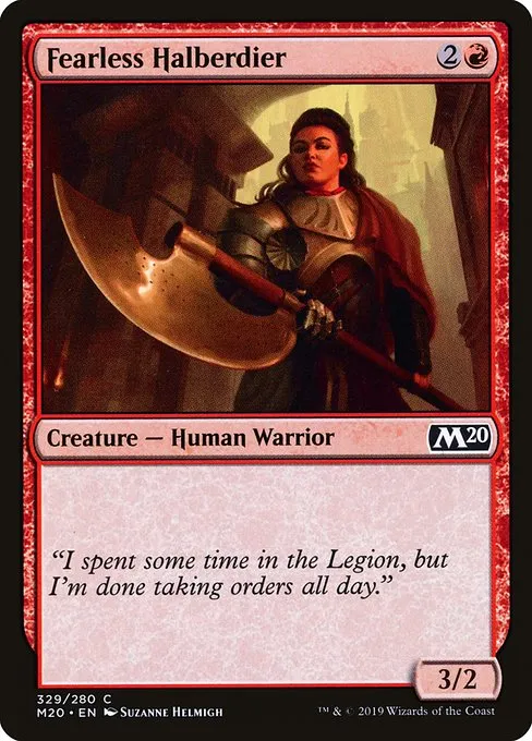 Fearless Halberdier · Core Set 2020 329/346