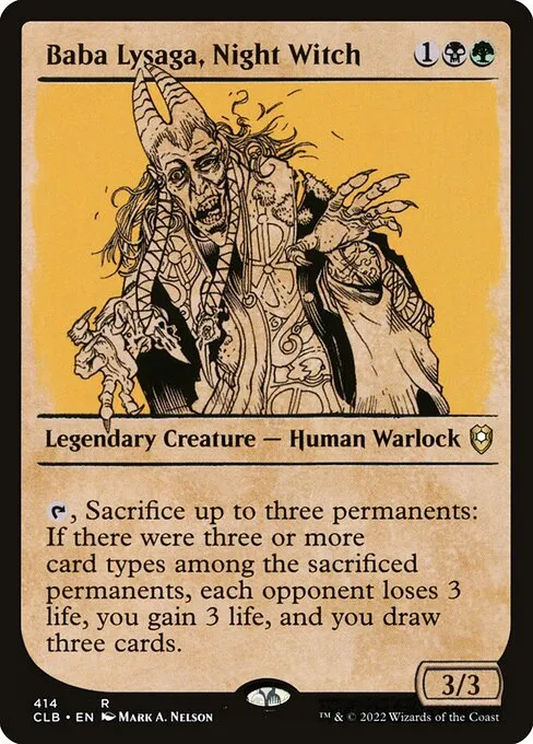 Baba Lysaga, Night Witch · Commander Legends: Battle for Baldur's Gate 414/936
