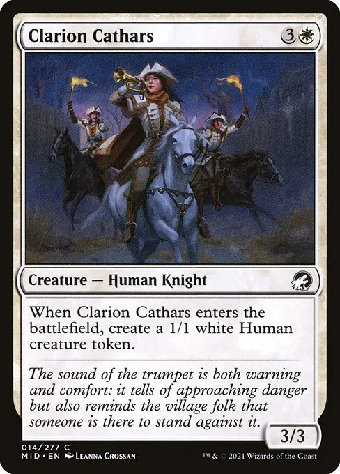 Clarion Cathars · Innistrad: Midnight Hunt 14/399