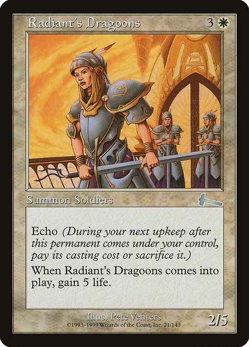 Radiant's Dragoons · Urza's Legacy 21/143
