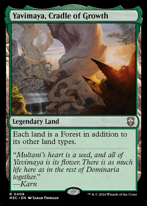 Yavimaya, Cradle of Growth · Modern Horizons 3 Commander 409/398