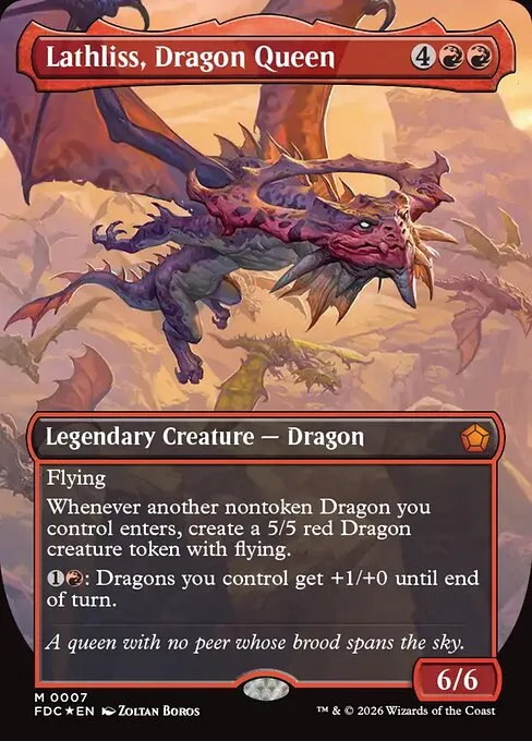 Lathliss, Dragon Queen · Foundations Commander 7/3